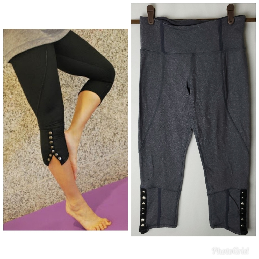 Lululemon Snap Me Up Gray Crop Pant Capris Size 6